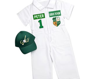 Personalized Toddler Golf Outfit, Hole In One Birthday, Baby Golf Caddy Suit, Caddie Uniform