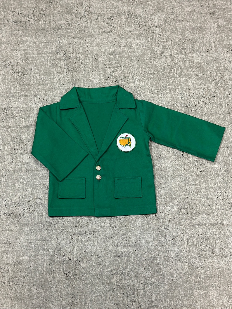 Veste verte à manches longues, costume de blazer vert de maître, costume de golf Cake Smash cadeau 1er anniversaire accessoires photo costume d'halloween combinaison de golf image 8