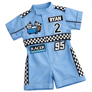 Fast One Birthday Suit - Race Car Birthday Toddler Outfit - Kids Racing Jumpsuit - Halloween Costume