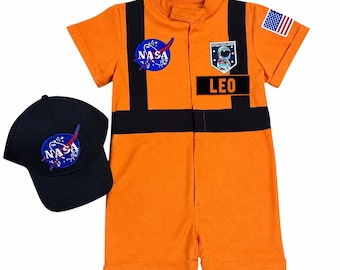 Space-verjaardagskostuum voor peuter - astronautenpak voor kinderen - outfit ruimteverkenner - Two The Moon Birthday