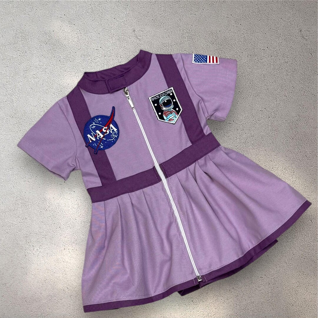 Lilac Space Explorer Dress - Astronaut Themed Birthday Outfit for Kids ...