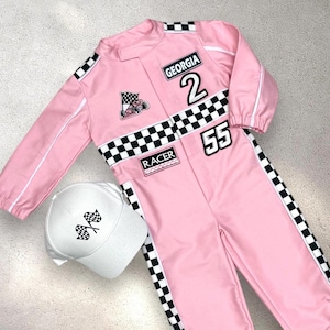 Personalized Race Car Costume for Girls - Two Fast Birthday Suit - Toddler Race Car Driver Costume - Halloween Costume