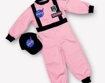 Pink Custom Personalized Astronaut Costume Space Birthday Party