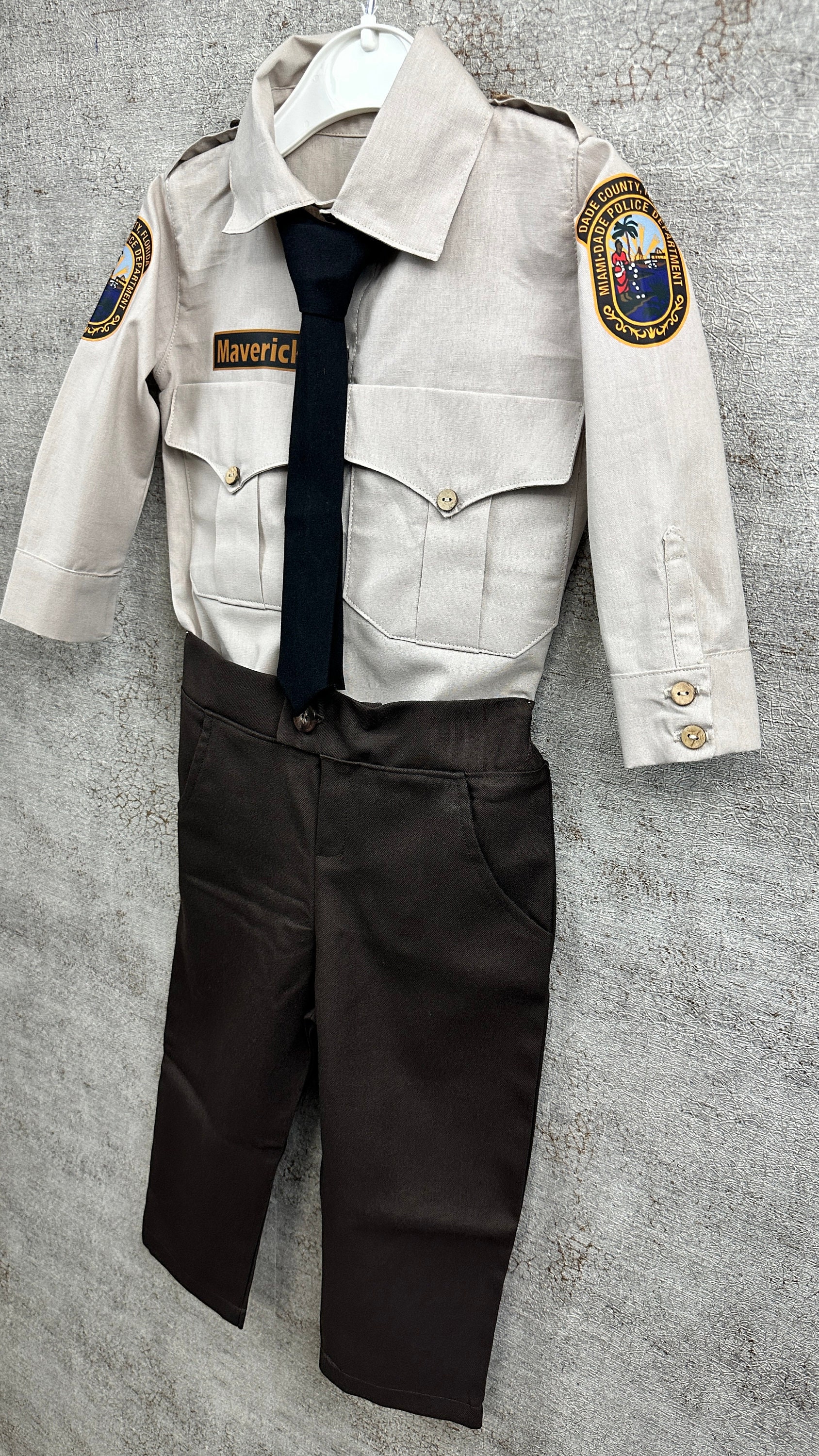 Uniforme du service de police de Miami Dade pour enfants Costume Cosplay  1er anniversaire gâteau Smash Halloween cadeaux costume -  France
