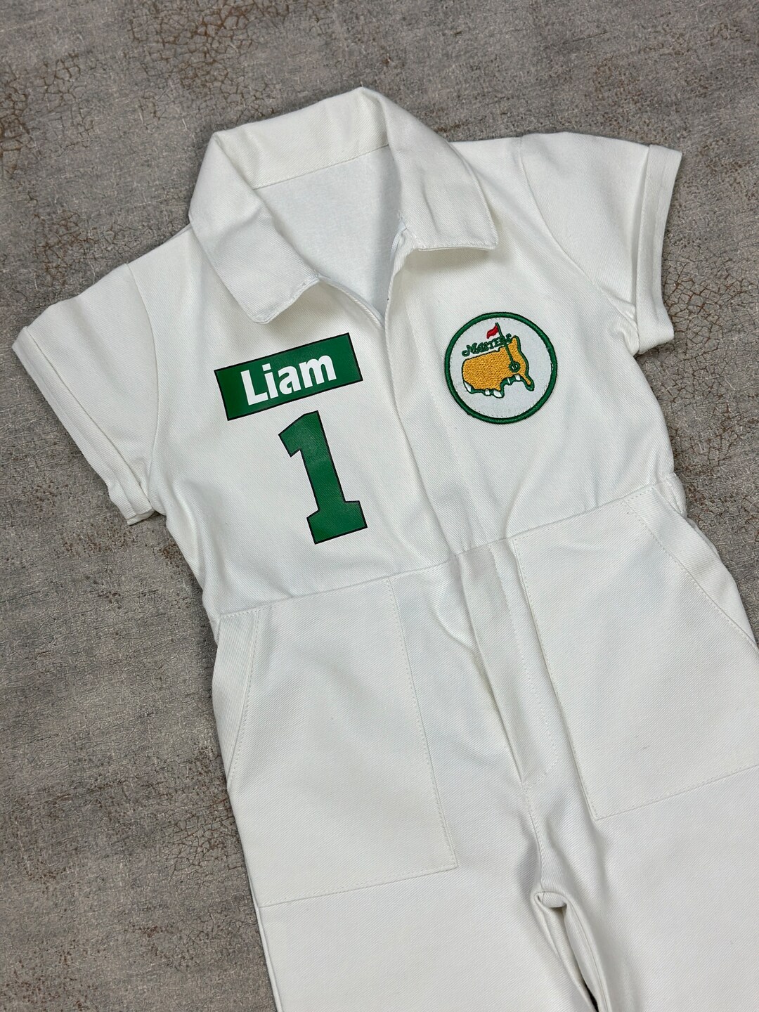 Short Sleeves Long Pants Custom Caddy Costume Personalized Unisex Golf