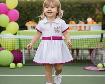 Vestito Estivo Senza Maniche Per Bambine – Tinta Unita, Slim Fit, Vita Elastica, Perfetto Per Tennis E Giochi All'Aperto