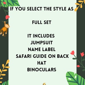 Dinosaur Safari Outfit Jurrasic Fancy Safari Costume Kids Dino Birthday Outfit Dinosaur Explorer Paleontologist Halloween Costume image 9