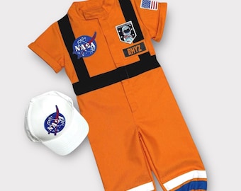 Spersonalizowany dziecięcy kostium astronauty, kostium NASA dla malucha, dziecięcy kombinezon kosmiczny