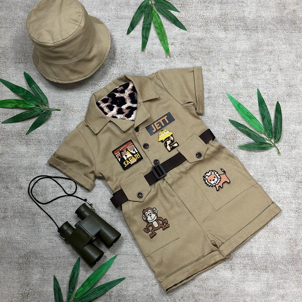 Jungle Safari Outfit Fancy Safari Costume Kids Safari Guide Safari Explorer Safari Adventure Concept Photo Props Christmas halloween