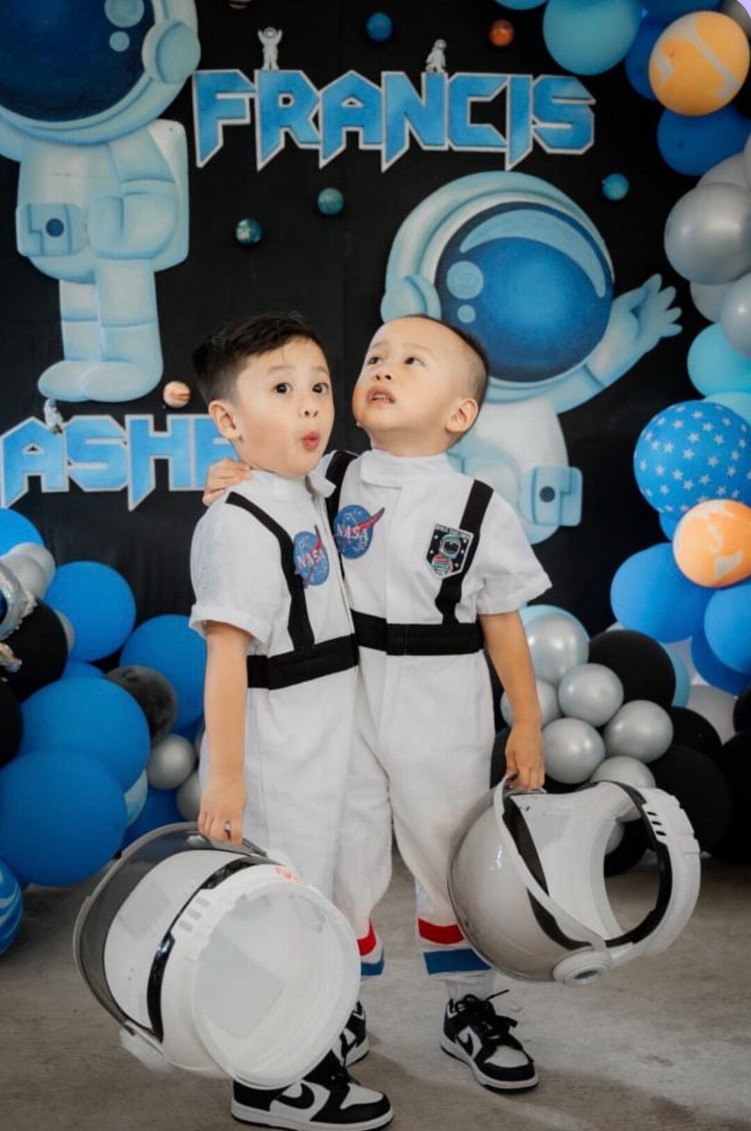 Personalized White Astronaut Kids Costume Space Baby Jumpsuit Toddler ...