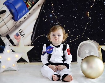 Custom Personalized Astronaut Costume for Astronaut Kids - halloween costume used for Photography Props or Birthday Gift