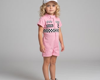 Fast One Birthday Suit - Race Car Birthday Toddler Costume - Kids Racing Suit