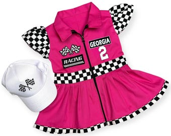 Two Fast Birthday, Race Car Birthday Toddler Outfit, Girls Racer Costume, Halloween Costume