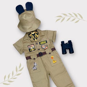 Personalized Safari Outfit for Toddler - Baby Safari Costume - Wild One Birthday Outfit - Halloween Costume