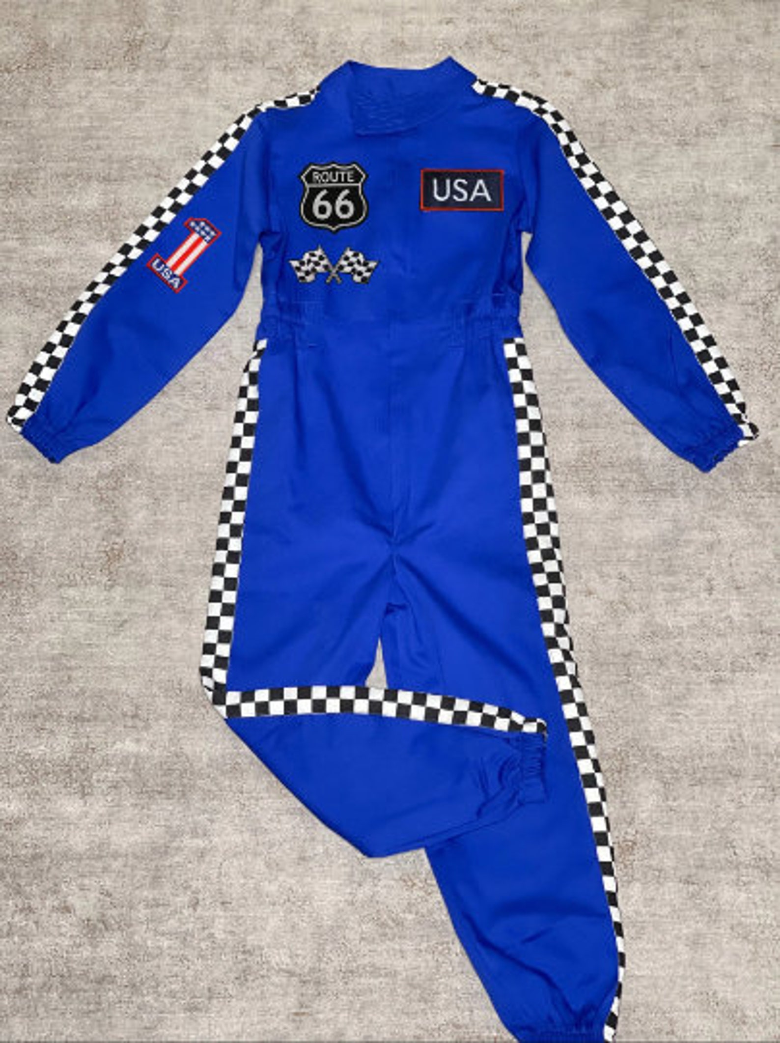 Royal Blue Racing Suit Custom Personalized Unisex Racing Suit Etsy
