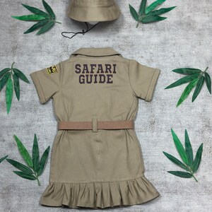 Safari Dress Fancy Safari Costume for Adventurer Girls Safari Guide Safari Explorer Safari Adventure Concept Birthday Halloween christmas image 2