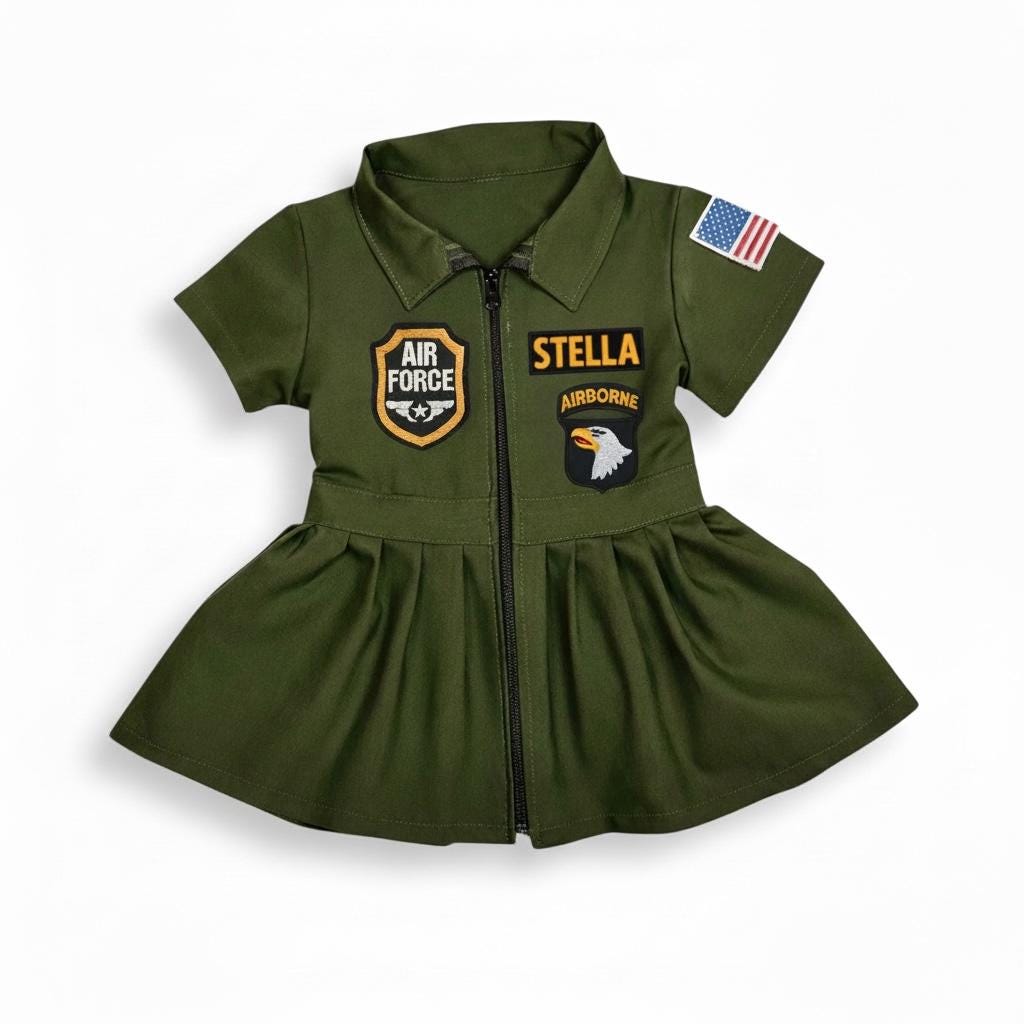 Kids Airforce Dress - Etsy
