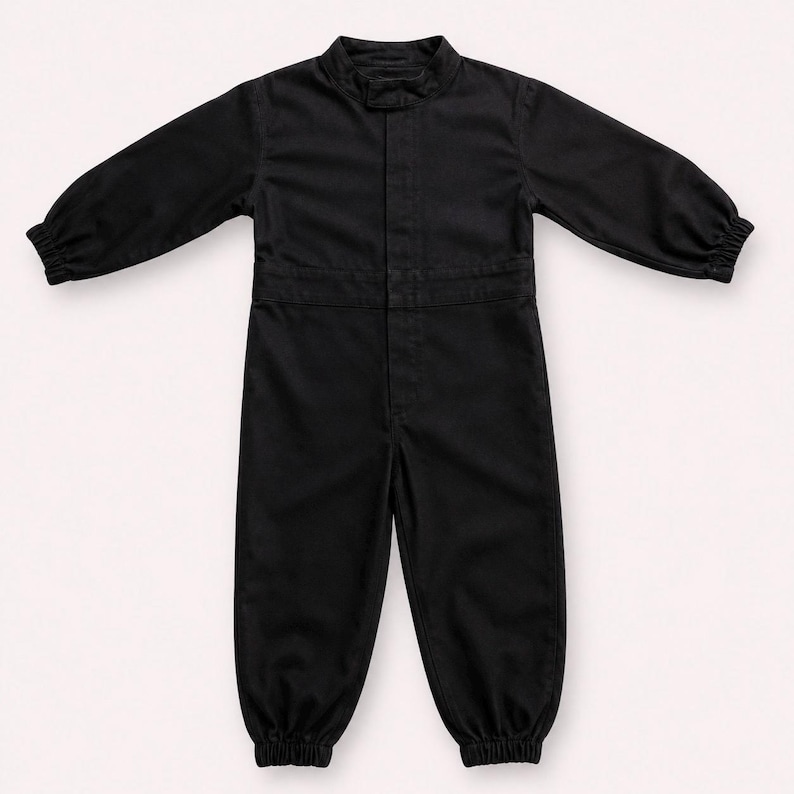 Gepersonaliseerde zwarte raceoutfit - coureurskostuum - Fast One Birthday-kostuum afbeelding 6