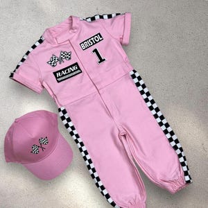 Girls Race Car Costume - Two Fast Outfit - Toddler Racing Suit - Halloween Costume - Fast One Birthday Suit