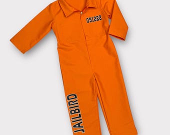 Mono De Prisionero Naranja Unisex Para Adultos – Disfraz De Preso Con Cremallera Y Número, Ideal Para Carnaval Y Halloween