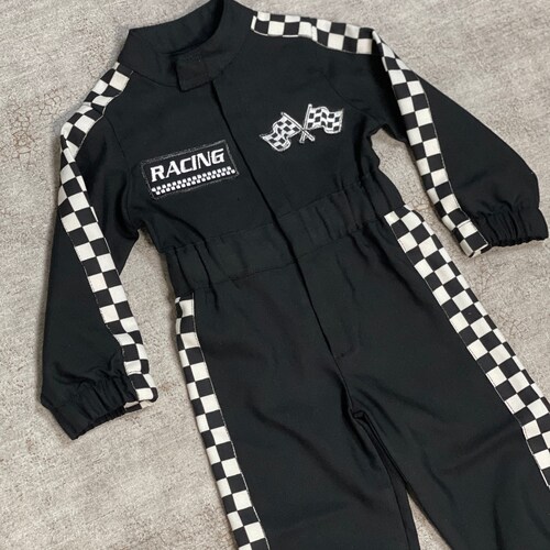 Black Race Suit Halloween Costume 1st Birthday Gift Etsy