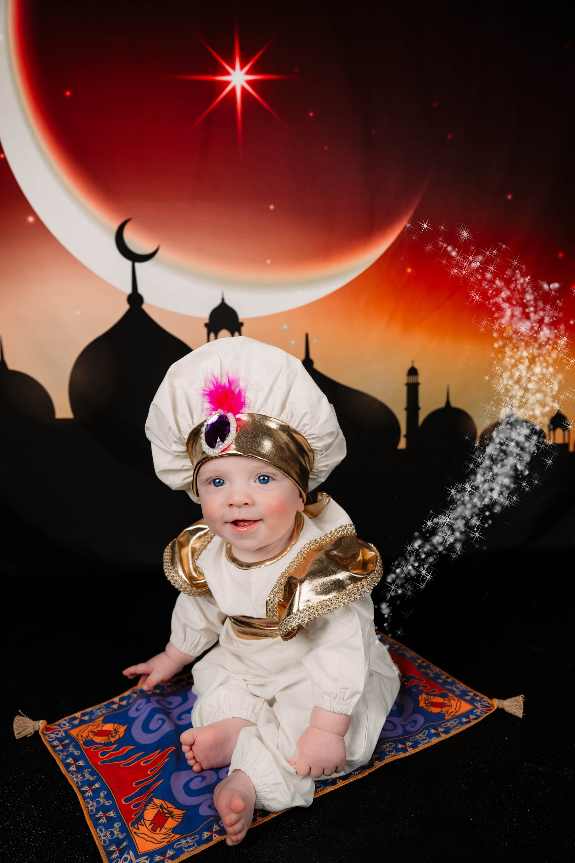 Robe de Princesse Arabe Jasmine pour Fille, Costume de Cosplay pour  ixd'Anniversaire et de Noël, pour Bébé de 3 à 10 ans