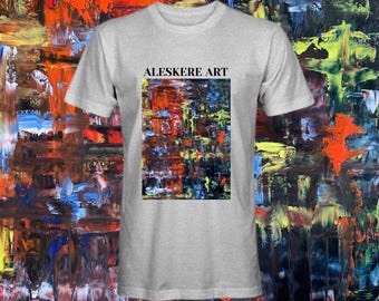 T-Shirt Printing of “Lightning” painting
