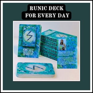 Runas, Baraja Rúnica para Todos los Días- Símbolos antiguos para la orientación moderna - 25 cartas - Herramientas de adivinación-Regalo-Runas cartas místicas