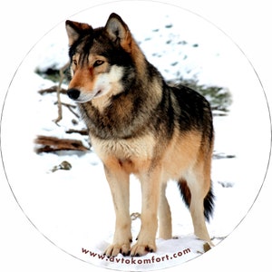 Wolf 15" 16" 17" Made With Your Size Soft Spare Wheel Tire Cover