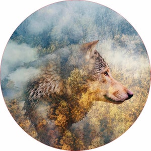 Wolf 15&quot; 16&quot; 17&quot; Made With Your Size Soft Spare Wheel Tire Cover