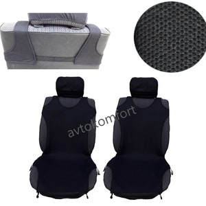 Black Cushions For Front Car Seat Covers Protectors Universal
