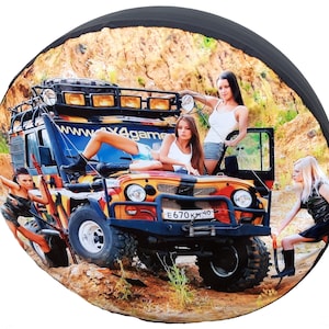 Off Road Girls 15&quot; 16&quot; 17&quot; Made With Your Size Soft Spare Wheel Tire Cover