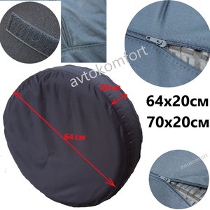 Black Spare Wheel Storage Carry Tire Bag Protection Cover Space Saver New