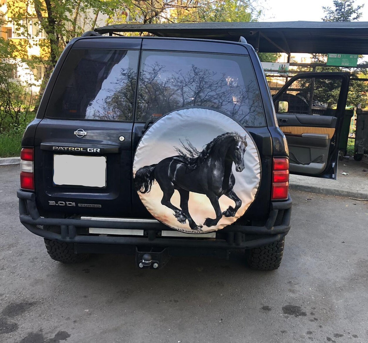 Discover Black Horse Made With Your Size Soft Spare Wheel Tire Cover