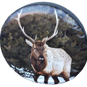 Hunting Deer 15&quot; 16&quot; 17&quot; Made With Your Size Soft Spare Wheel Tire Cover
