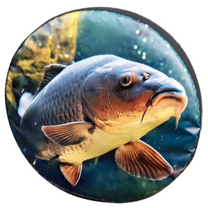 Fish 15&quot; 16&quot; 17&quot; Made With Your Size Soft Spare Wheel Tire Cover
