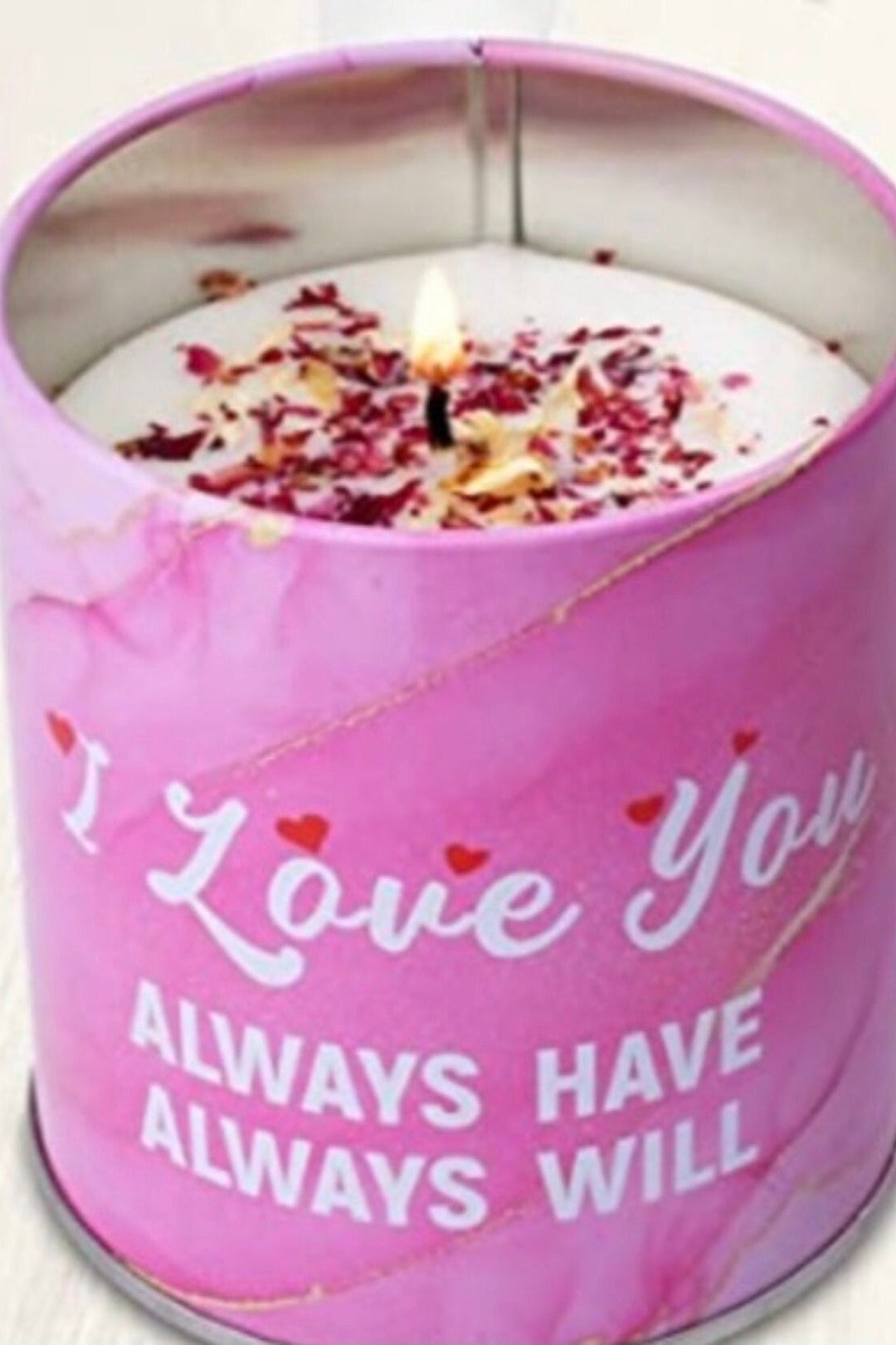 Scented Candle in Pink Container Personalized Always Love You Always ...
