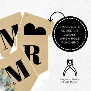 Mr and Mrs Banner Printable, Wedding Banner, Wedding Sign, Rustic ...