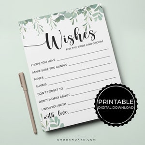 Hochzeitsratgeberkarten für die Braut und den Bräutigam, Hochzeitsratschläge, Ratschläge und Wünsche, Hochzeit zum Ausdrucken, Heiratsurkundekarte