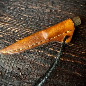 Cuchillo pequeño hecho a mano cuello cuchillo de bolsillo Viking Rus recreación 144 imagen 3