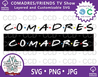 Las Comadres SVG-Friends, Spanish Friends, Silhouette Studio, Cricut, Cut Files