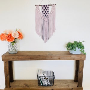 Macrame Wall Hanging, fiber wall art, small wall hanging