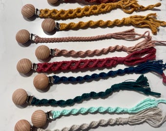 Macrame Pacifier Clip Bundle