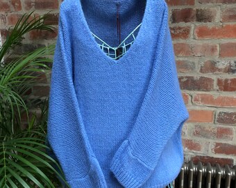 cornflower blue jumper