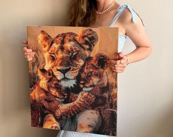 Levitsya with babies “Lioness with cubs”.