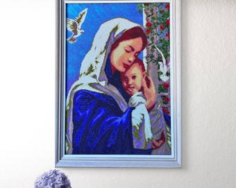 Mother & Child – Timeless Love | Luxury Handmade Artwork | Emotional Fine Art Piece