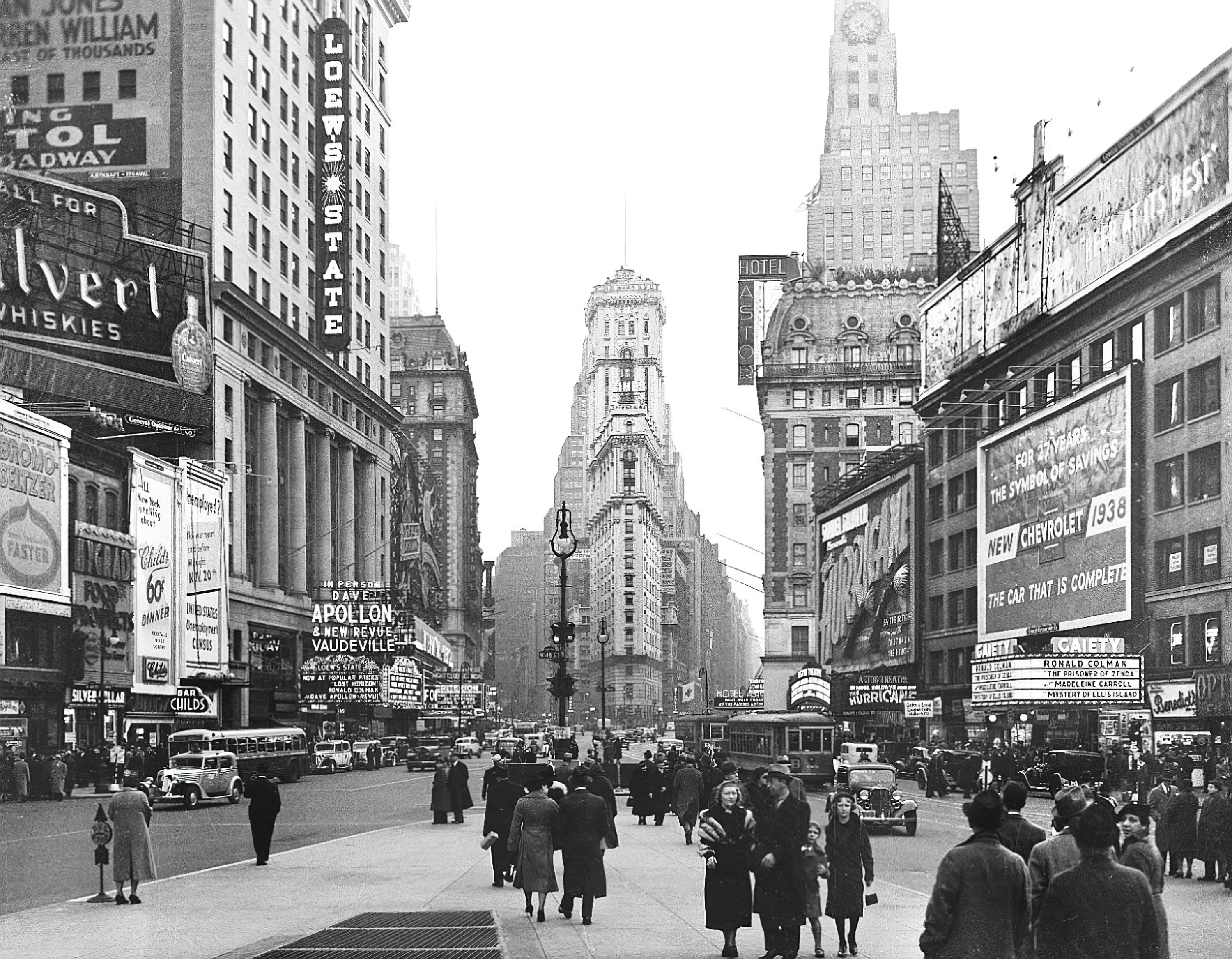 Buy New York Times Square in the 1920s Colorized Vintage