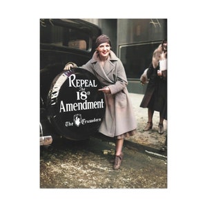 Intrekking van het 18e amendement Reservewiel Cover Colorized Retro Color 1932 Verbod Poster Gift Vintage Wall Art Vintage Verbod Art Gift