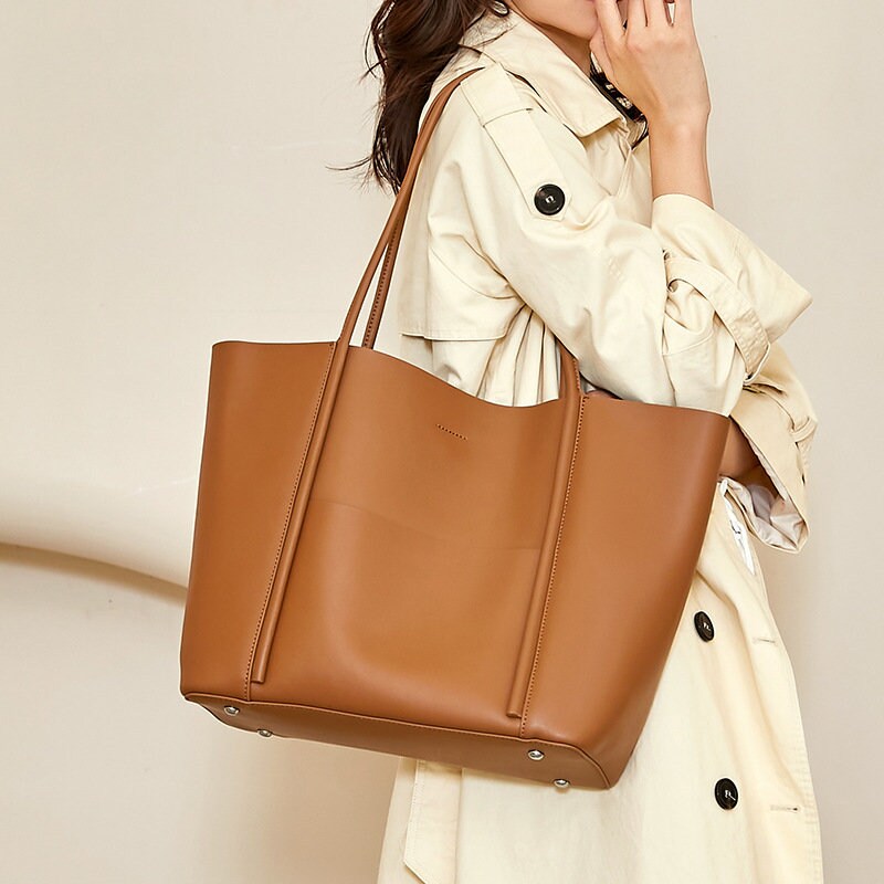 High-quality Leather Large Bag 2022 New Fashion Tote Bag - Etsy High-quality Leather Large Bag 2022 New Fashion Tote Bag - Etsy