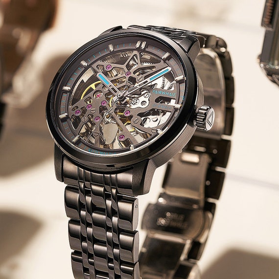 Brand Men's Wholesale Automatic Mechanical Watch Hollow - Etsy